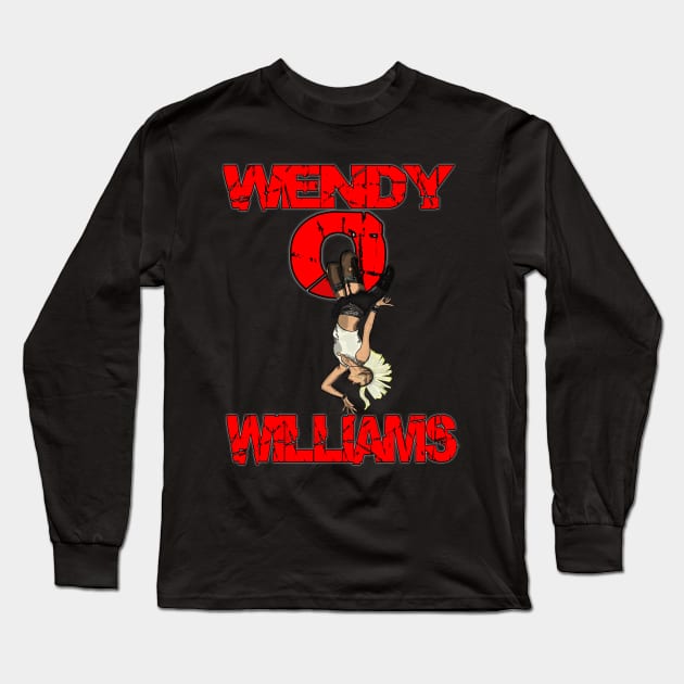 Wendy O Williams Long Sleeve T-Shirt by TL Bugg